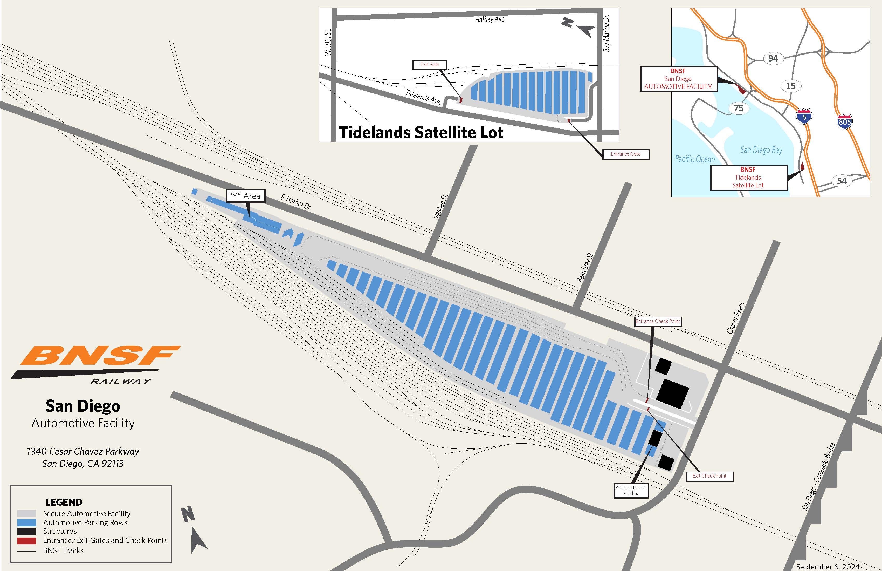 San Diego, CA Automotive Facility Map