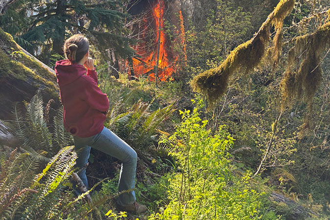 Maher watches as the bridge burns. Maher watches as the bridge burns.
