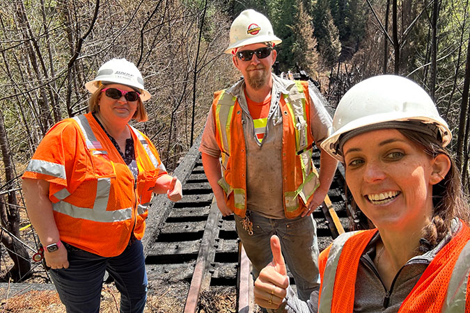 Howland, left, with MRSR Roadmaster Cory Wheeler and Maher Howland, left, with MRSR Roadmaster Cory Wheeler and Maher